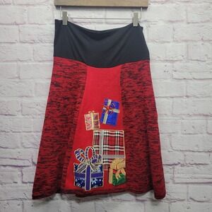 NOS VTG United States Sweaters Knit Ugly Christmas Skirt Sz‎ M Tacky Holidaycore
